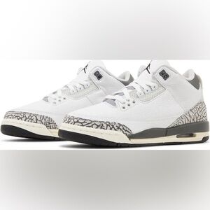 Jordan Kids White and Gray Sneakers